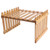 Ciieeo 1Pc Bamboo small flower stand Flower Pot Shelves wooden plant pot shelf decorative succulent stand standing shelf Indoor Plant Holder desktop stand storage bamboo frame office