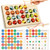 Woodtoe Wooden Magnetic Fishing Game with 4 Activity Cards, Montessori Fine Motor Skill Toy for Toddlers, ABC Alphabet Color Sorting Puzzle, Preschool Educational STEM Christmas Toys for Kids 3-6