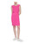 Calvin Klein Womens Party Midi Shift Dress Pink 4