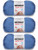 Bulk Buy: Bernat Softee Baby Yarn Solids (3-Pack) Blue Jeans 166030-30111