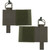 Cummerbund Side 5.56 Mag Holder Radio Pouch with Hook and Loop Tactical Magazine Expander Wing Holster for Chest Rig Vest 2 pcs