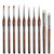 Detail Paint Brushes Dry Brushes Flat Miniature Paint Brushes 10pcs Fine Detail Paint Brush Set for Acrylics, Oils, Watercolors &, Citadel, Figurine, Warhammer 40k.