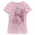 Disney Winnie Piglet Pooh Hugs Girl's Solid Crew Tee, Light Pink, Small