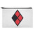 Harley Quinn Diamond Logo Pencil Pen Organizer Zipper Pouch Case