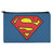 Superman Classic S Shield Logo Pencil Pen Organizer Zipper Pouch Case