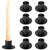 HUANGXIN Matte Black Candle Holder Set of 8 for Taper & Led Candles Decorative Candlestick Holders for Wedding Dinning Party Decor Anniversary Housewarming Gift for Women Men