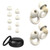 JUSTRVN Ear Plugs for Sleeping, 2 Pairs of Reusable Earplugs for Noise Reduction 25dB-30dB with 8 Ear Tips, Soft Hearing Protection Ear Plugs for Concert,Noise Sensitivity, Study & Work