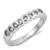 Clear CZ Wholesale Round Stackable Ring New .925 Sterling Silver Band Size 5