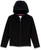 Amazon Essentials Girls' Polar Fleece Full-Zip Hooded Lightweight Jacket, Black, Medium