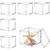 Acrylic Box Clear Boxes with Lids Plastic Square Cubes for Display 6 Pieces Clear Display Box Jewelry Storage Box Wedding Birthday Party Favor Gift Wrap Box