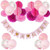 Baby Shower Decorations for Girl, Girl Baby Shower Decorations, It's a Girl Banner, Baby Shower Party, Paper Pom Poms, Honeycomb Balls, Baby Shower Balloons It's a Girl, Pink Confetti Balloons.