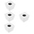 ERINGOGO 4pcs Microphone Logo Microphone Flag Station Interview Mic Stand Studio Microphone Stand Interview Mic Logo Interview Microphone Flag Mic Logo Cube Handheld Plastic Bracket White