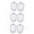 Zerodeko 6 pcs folding storage hanging basket foldable laundry basket collapsible laundry hamper Home storage basket Clothes storage basket collapsible laundry basket woven laundry hamper