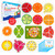 Simply magic 112 PCS Yummy Magnetic Fractions - Magnetic Fraction Circles, Bars, Magnetic Math Manipulatives, Fraction Manipulatives Class Set Elementary Classroom, 1st, 2nd, 3rd, 4th, 5th Grade