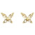 Miyabi Grace Invisible Clip On Earrings For Women Gold Clear Crystal Rhinestone Butterfly Clip On Earrings Comfortable Non Pierced Earrings