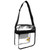 Littlearth NFL Minnesota Vikings Stadium Friendly Clear Carryall Crossbody Bag with Team Logo, 12" x 12" x 6", Clear