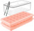 GGOW Ice Cube Tray with Lid and Bin: Stackable Covered Ice Cube Maker for Freezer - 2Pack Easy Release Flexible Ice Trays Making 1.25inch Ice Cubes - Removable Lidded Ice Cube Freezing Tray