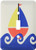 3dRose Lsp_15412_1 Little Boy Cute Blue Red Yellow Sailboat Single Toggle Switch