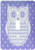 3dRose lsp_55665_1 Cute Purple Polka Dot Owl Kawaii Art Fun Adorable Art Light Switch Cover
