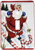 3dRose lsp_172762_1 Santa Snow Skiing on Candy Cane Skis Light Switch Cover