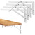 Bloazzup Folding Shelf Brackets Heavy Duty Shelf Bracket 12 Inch 4 Pack DIY Wall Mounted White Shelf Brackets Collapsible Space Saving for Table Work Bench
