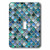 3dRose LSP_272862_1 Multicolor Trend Blue Luxury Elegant Mermaid Scales Glitter Toggle Switch, Mixed