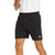 ARCTHLEX Shorts for Men Drawstring Running Shorts Quick Dry Jersey Gym Athletic Jogging Lightweight Sports Shorts Black/Grey S-3XL