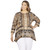Ruby Rd. Womens Plus-Size Mirror Print Sublimation Top Cognac Multi Size 1X