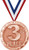 3rd Place Medals - 2" Bronze Place Medal Award