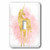 3dRose LSP_274289_1 Image of Blush Pink Sparkle Confetti Gold Unicorn Toggle Switch, Multicolor