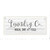 Stupell Industries Laundry Wash Dry Bathroom Black and White Word Design Wall Plaque, 7 x 17, Multi-Color