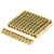 Ground Bar Kit, 10pcs 10 Hole Electrical Distribution Wire Screw Terminal Brass Grounding Neutral Bar for PE30 Distribution Box