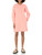 Amazon Essentials Women's Knit Henley Sweatshirt Dress (Available in Plus Size), Peach, Medium