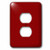 3dRose lsp_180515_6 Dark Red and Light Red Square Patterns 2 Plug Outlet Cover