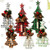 Capoda 6 Pcs Wooden Christmas Tree Tabletop Decorations Xmas Tree Centerpieces Rustic Christmas Tree Signs Xmas Tree Table Decor Xmas Tiered Tray Ornaments for Holiday Xmas Farmhouse Home (Star)