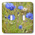 3dRose LLC lsp_22700_2 Blue Flowers Double Toggle Switch
