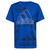 adidas Boys' Toddler Moisture-Wicking Athletic T-Shirt Allover BoS Short Sleeve Tee, Team Royal Blue Heather, 2T
