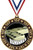 Dominoes 1st Place Perimeter Medal Gold, 2.75" Dominoe Games Prizes, Kids Dominoes Trophy Medal Awards 1 Pack