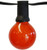 String Light Company Party Light 25-Ft Globe String Lights with 25 Sockets and 25 Red G40 Bulbs, 18 Gauge Black Cord
