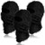 Newcotte 3 Pcs Distressed Balaclava Full Face Ski Mask Cool Knitted Balaclava Windproof Ski Mask for Men Women Cold Weather (Black)
