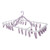 JOINPAYA 32 Foldable Hanger Hanging wash Pants Drying Rack Foldable Laundry Rack Plastic Hangers Collapsible Hangers for Clothes Drying Rack with Clips Laundry Drying Hanger Towels Hanger