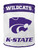 Duck House Sports NCAA Kansas State Wild Cats Canvas Laundry Basket with Braided Rope Handles