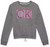 Calvin Klein Girls' Performance Sweatshirt, Crew Neck Pullover with Logo Design, Tagless Interior, Grey Intersect, 12-14