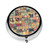 Colorful Mosaic Pill Box Small Daily Pill Box Organizer 3 Compartment Vitamin Box Organizer,Travel Pill Container Small Pill Box for Purse Mini Pill Case Cute Pill Organizer Round Pillbox