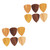 ibasenice 12 pcs guitar picks ukulele picks guitar bass picks wooden guitar pick charm bass plectrum acoustic