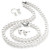 AUSGER Pearl Necklace Set for Women girls,Complete Set of Pearl Jewelry Includes Bracelet Stud Earrings Ring,Birthday Christmas Gift for Wife Mom Sister with Jewelry Box(White) AUSGER Pearl Necklace Set for Women girls,Complete Set of Pearl Jewelry Includes Bracelet Stud Earrings Ring,Birthday Christmas Gift for Wife Mom Sister with Jewelry Box(White)