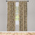 Ambesonne Grunge Window Curtains, Floral Pattern with Fantasy Elements Swirls Curves and Dots Retro Colors, Lightweight Decor 2-Panel Set with Rod Pocket, Pair of - 28" x 84", Tan Redwood Pale Brown