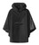 SaphiRose Lightweight Kids Rain Poncho Jacket Waterproof Outwear Rain Coat Black X-Large