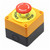 KOSSMA 1PCS Shell Red Sign Push Button Switch DPST Mushroom Emergency Stop Button AC 660V 10A NO+NC LAY37-11ZS