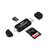 USB card reader Micro USB OTG to USB 2.0 Adapter; SD/Micro SD Card Reader with standard USB Male & Micro USB Male Connector for Smartphones/Tablets with OTG Function
